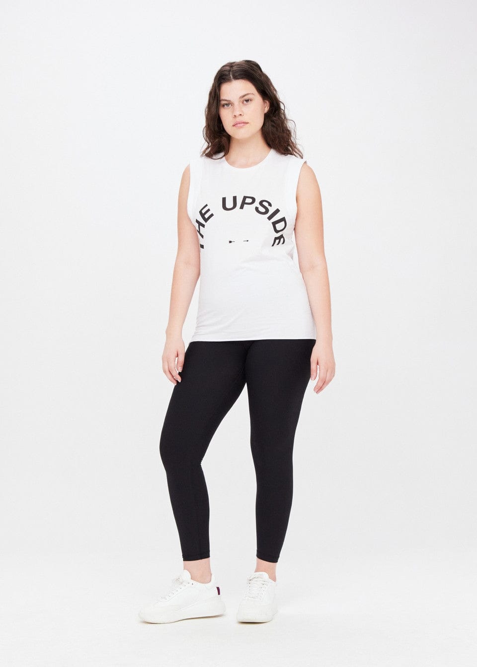 The Upside Tops - Tanks Muscle Tank - White