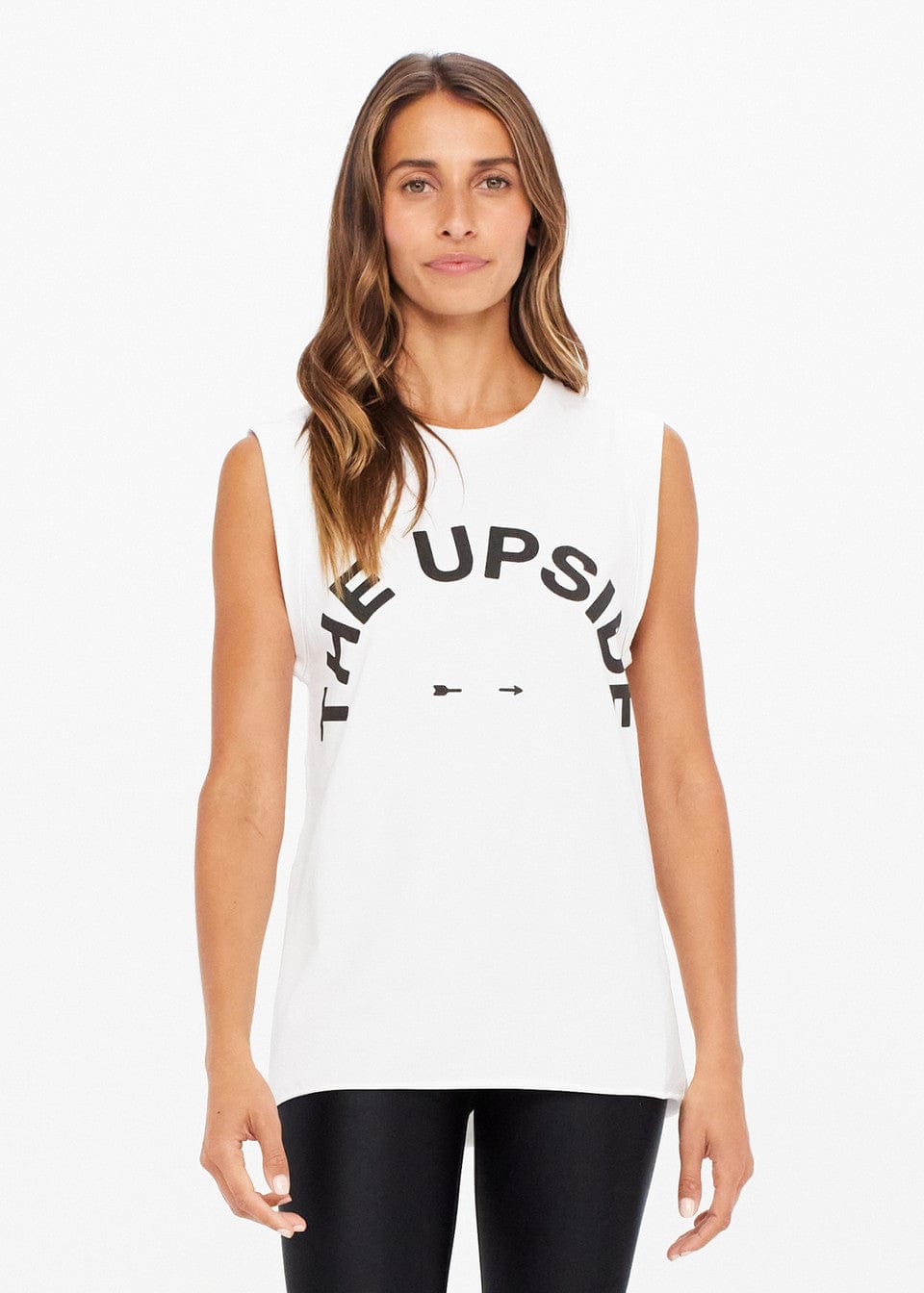 The Upside Tops - Tanks Muscle Tank - White
