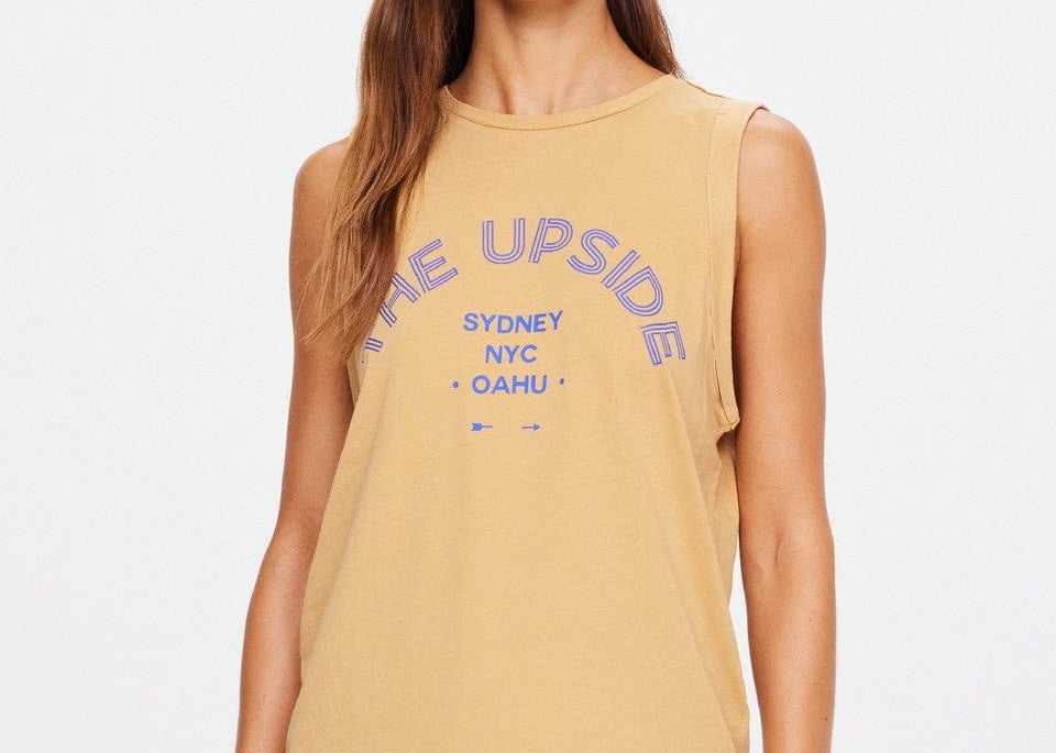 The Upside Tops - Tanks The Upside | Jetset Jeet Tank - Sand