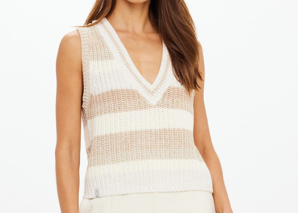 The Upside Vests Nikko V Neck Knit Vest
