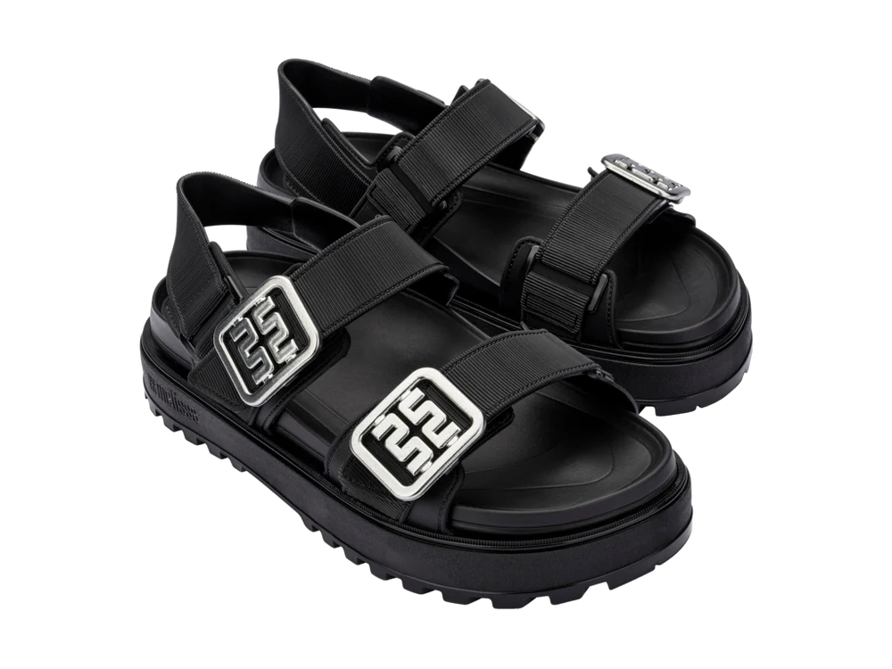 Melissa | Towny Sandals - Black