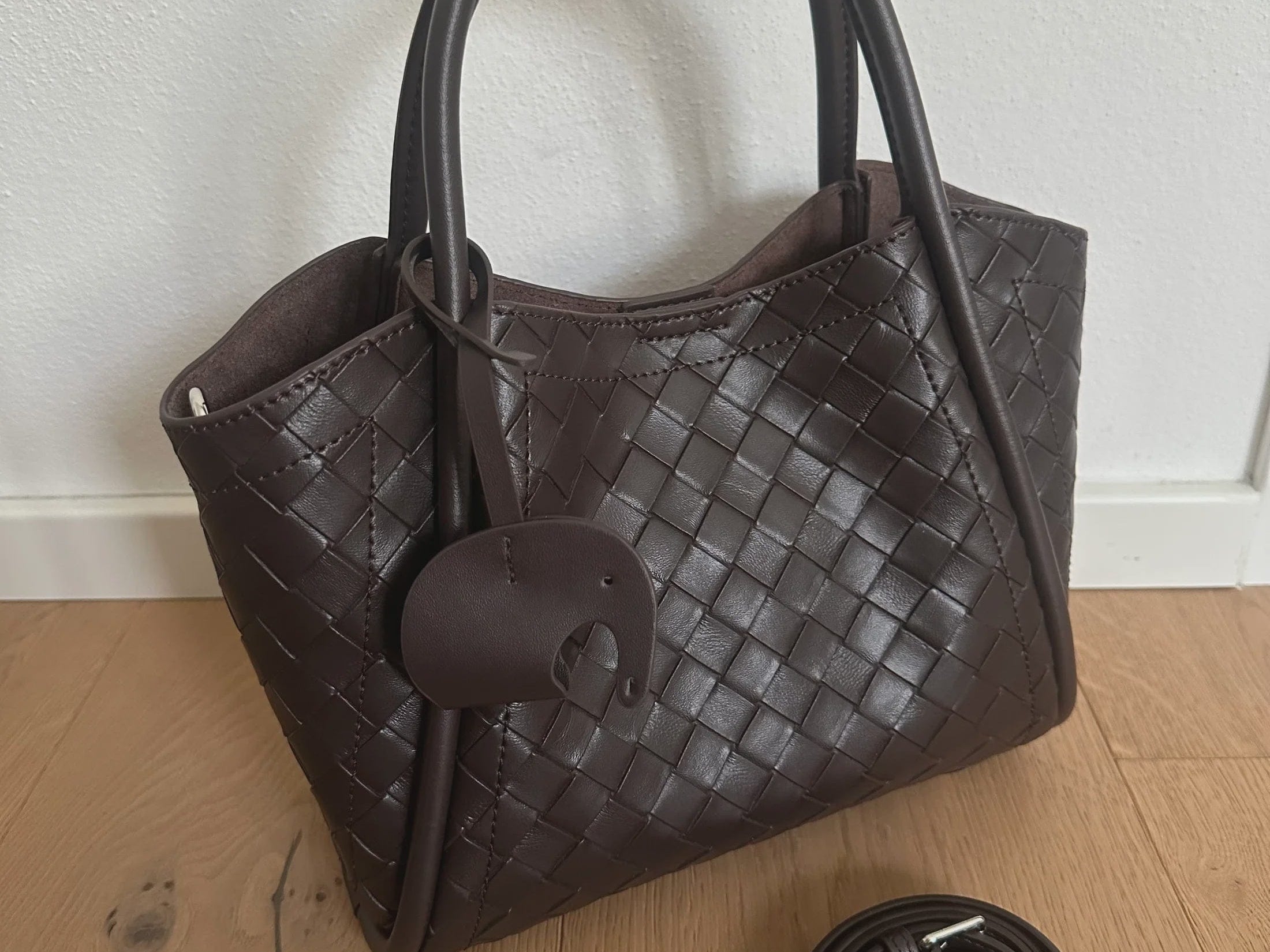 Zhade Handbags - Large Blair Bag - Dark Brown Leather