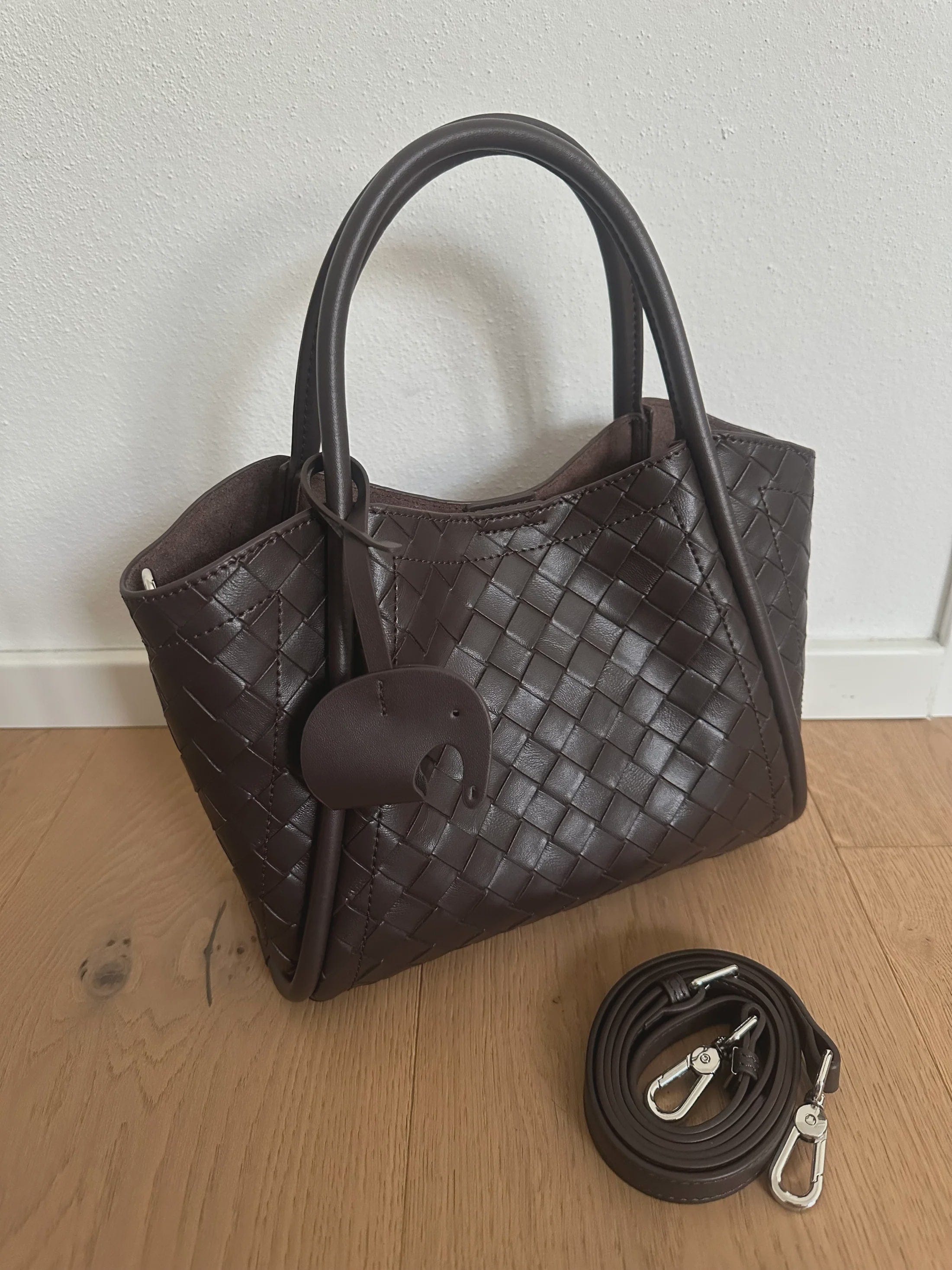 Zhade Handbags - Large Blair Bag - Dark Brown Leather