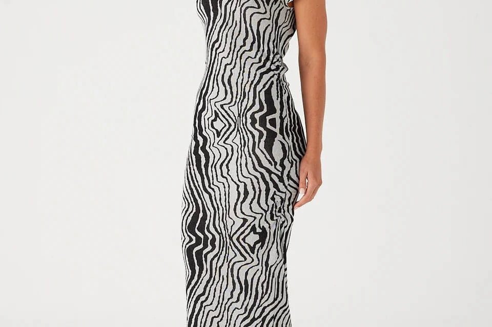 Zulu & Zephyr Dresses - Knit Zulu & Zephyr | Ripple Stripe Cotton Blend Knit Dress
