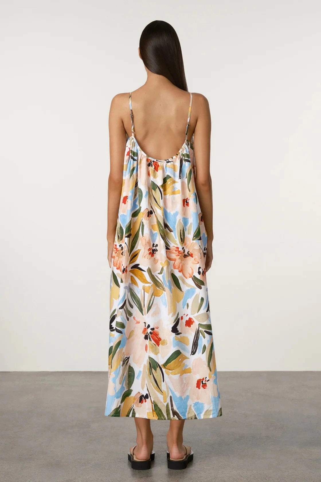 Zulu & Zephyr Dresses Summer Floral Gathered Cotton Dress