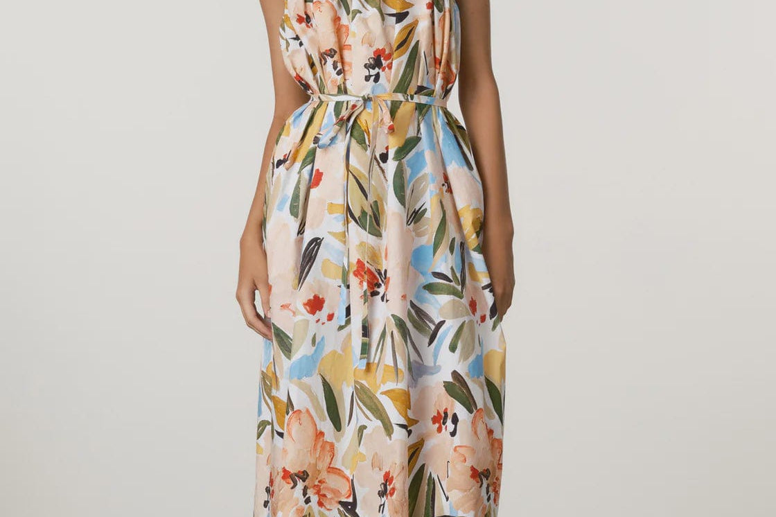 Zulu & Zephyr Dresses Summer Floral Gathered Cotton Dress