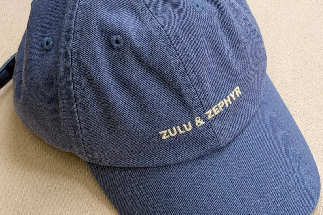 Zulu & Zephyr Hats/Headpieces Zulu & Zephyr Canvas Cap - Denim Blue