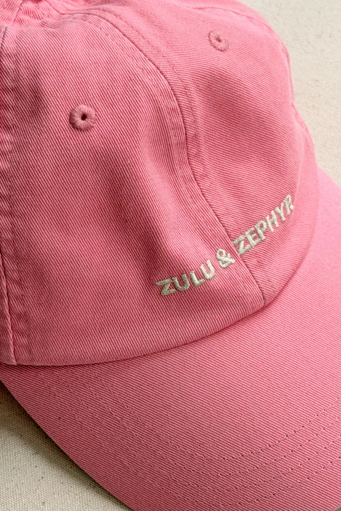 Zulu & Zephyr Hats/Headpieces Zulu & Zephyr Canvas Cap - Pink