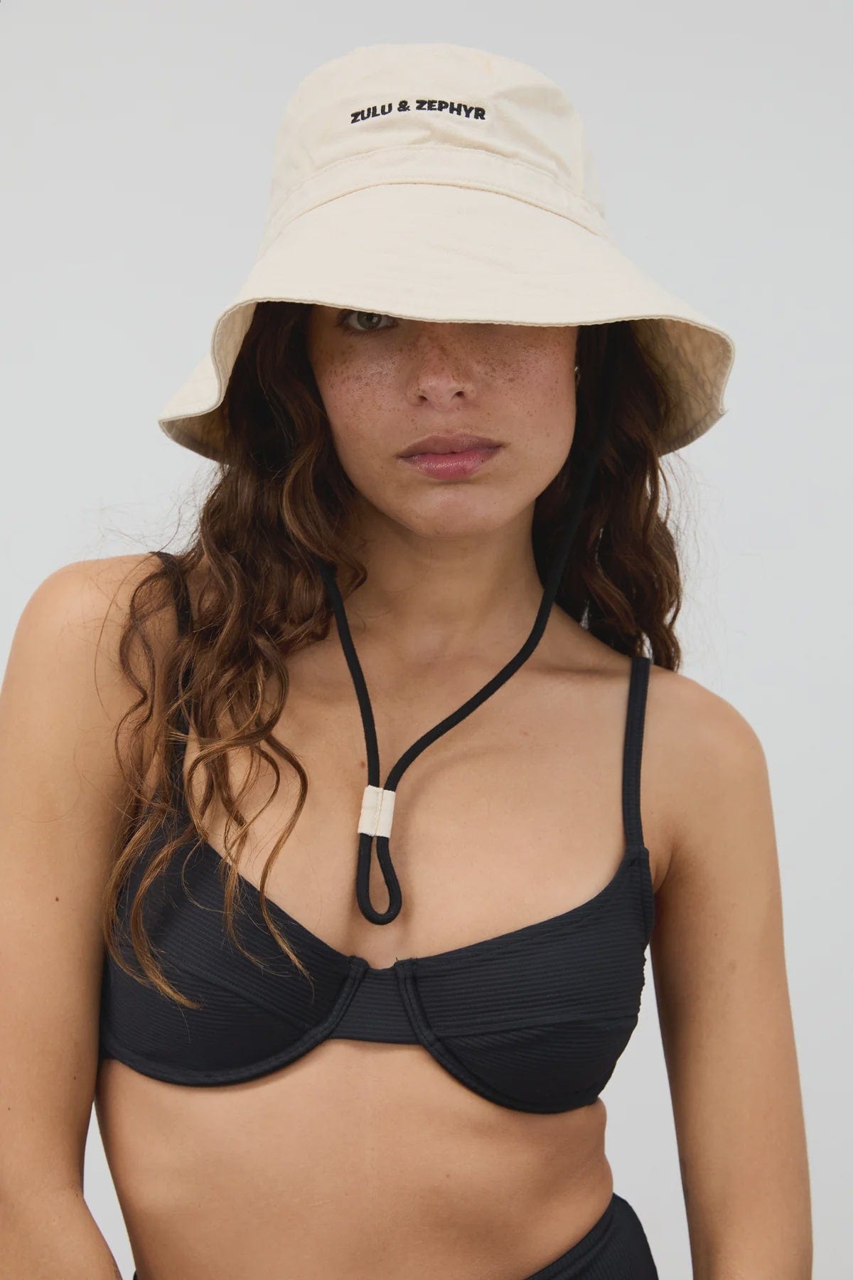 Zulu & Zephyr Hats/Headpieces Zulu & Zephyr | ZZ Logo Bucket Hat - Coconut