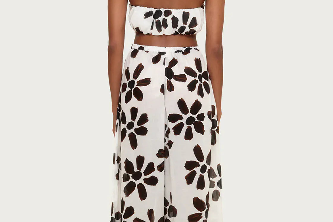 Zulu & Zephyr Pants Cotton Pant - Chocolate Flower