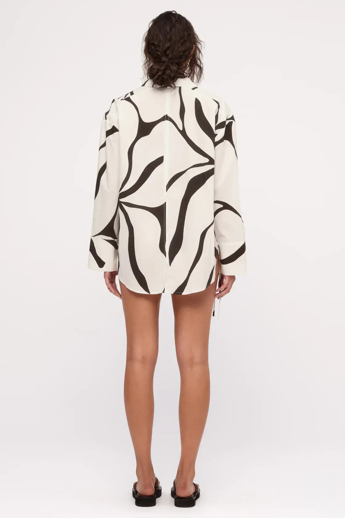 Zulu & Zephyr Shirts Cotton Shirt - Cream Flower