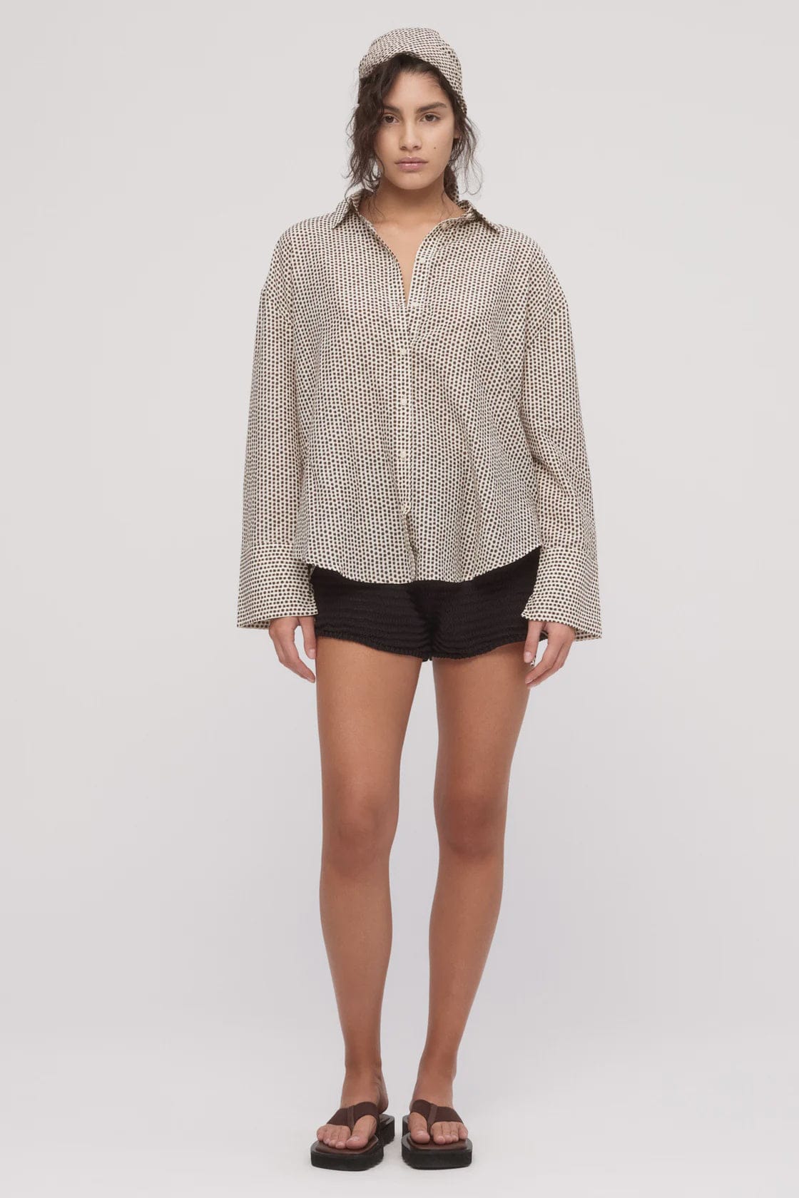 Zulu & Zephyr Shirts Cotton Silk Shirt - Natural Spot