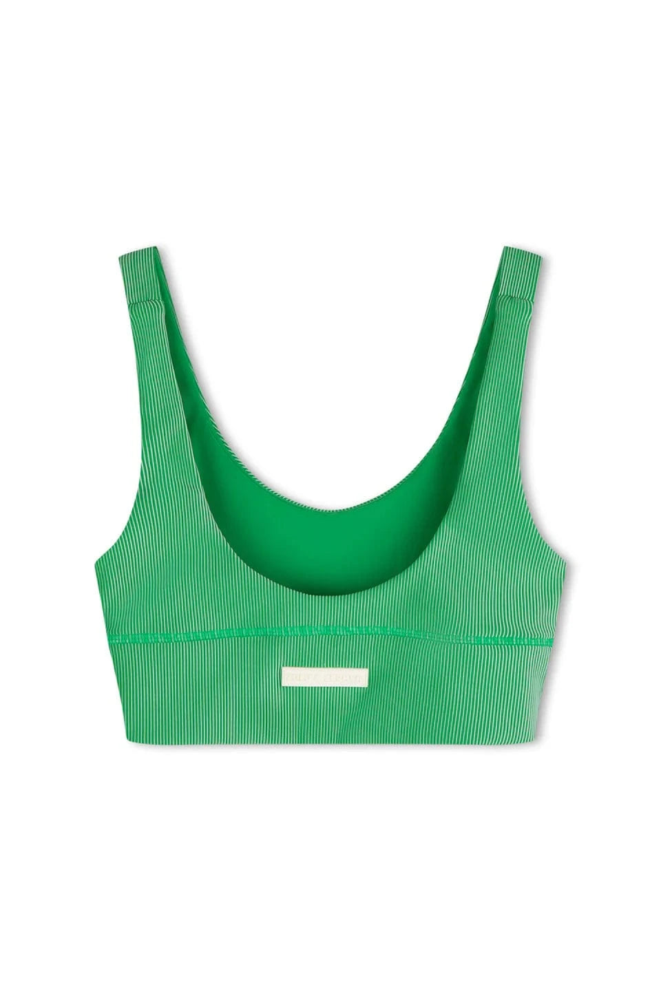 Zulu & Zephyr Sports Bras Zulu & Zephyr | Stripe Rib Crop - Parrot Green