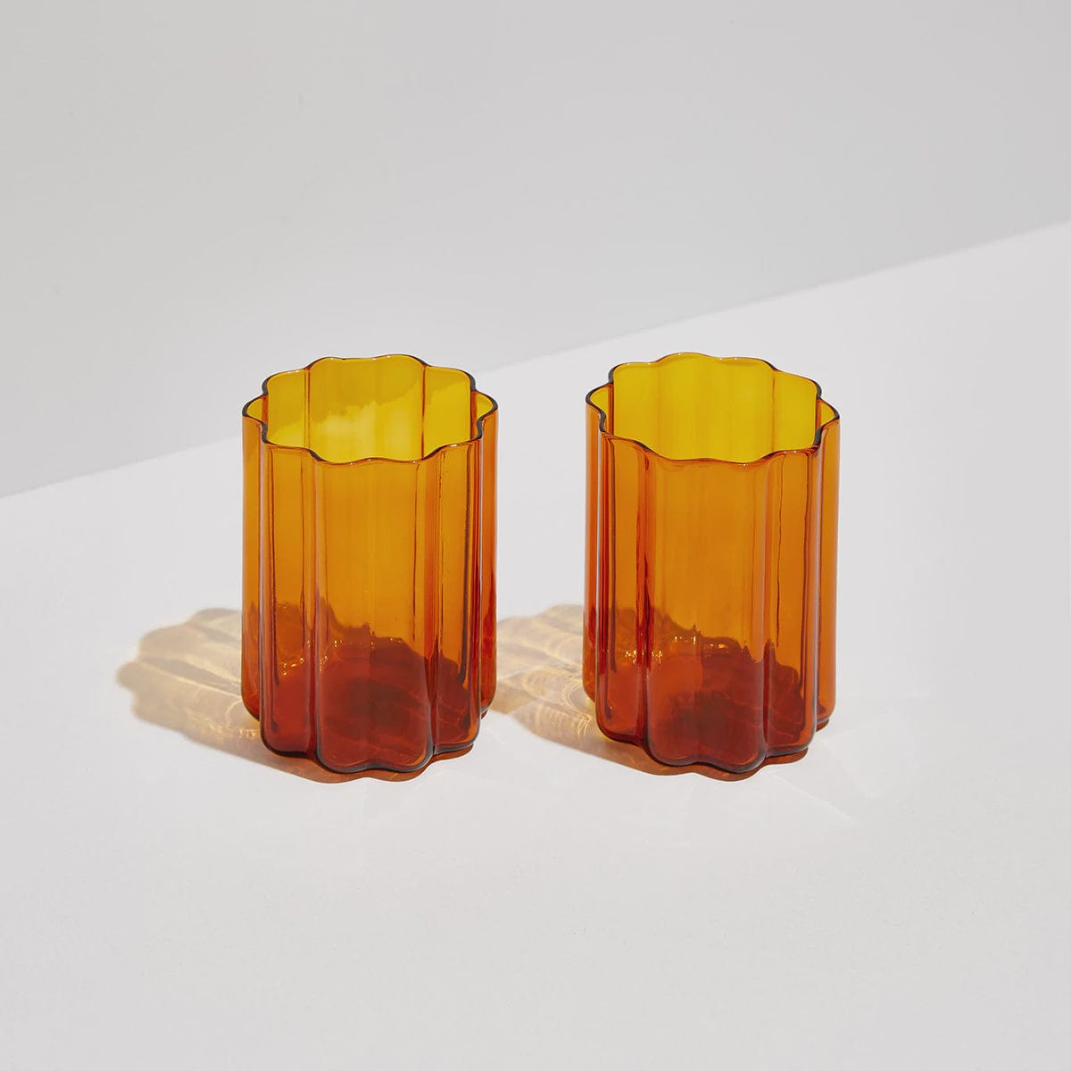Fazeek Glassware Fazeek | Wave Glasses x 2 - Amber