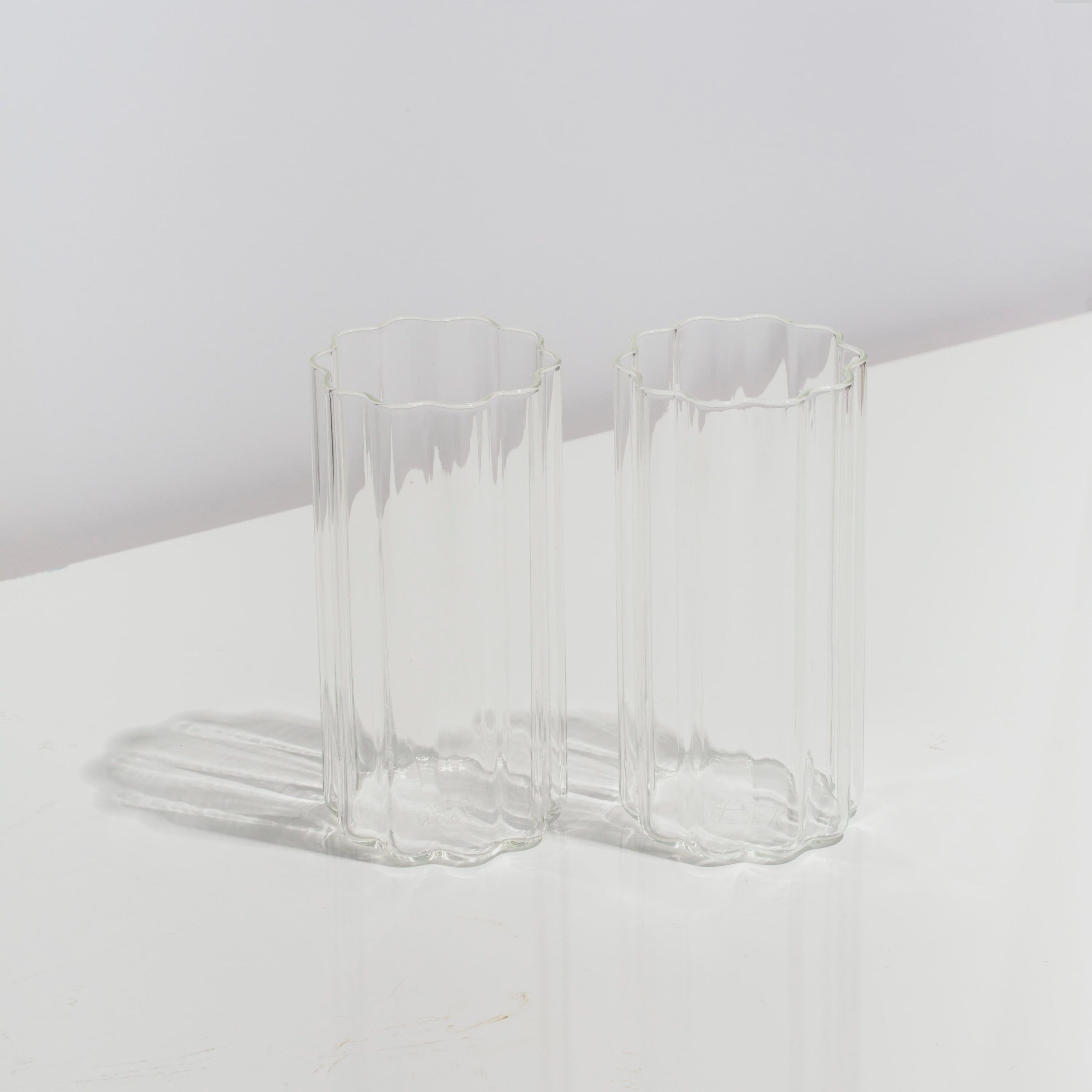 Fazeek Glassware Fazeek | Wave Highball Set - Clear
