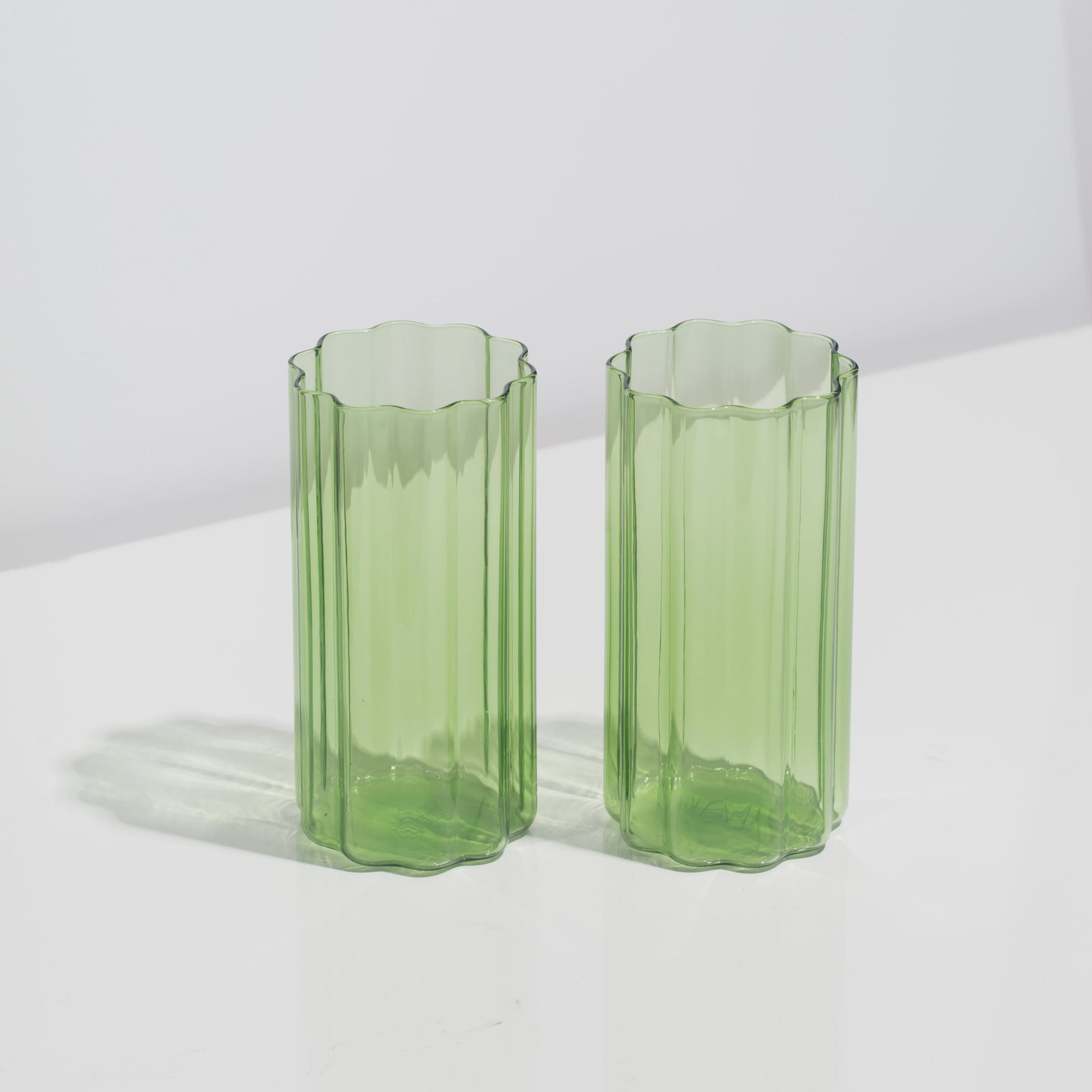 Fazeek Glassware Fazeek | Wave Highball Set - Green