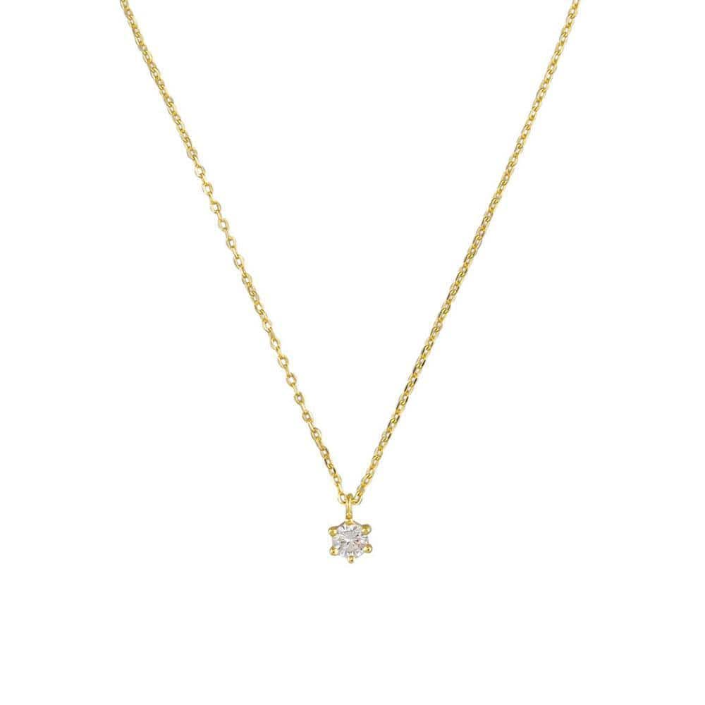 Jolie & Deen Jewellery Jolie & Deen | Ariel Necklace - Crystal Gold