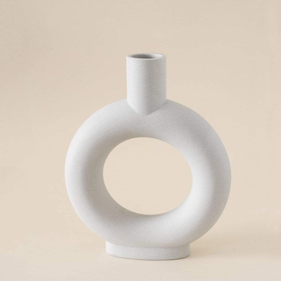 Paola & Joy Ceramics Paola & Joy | Amara Halo Vase - Chalk Ivory