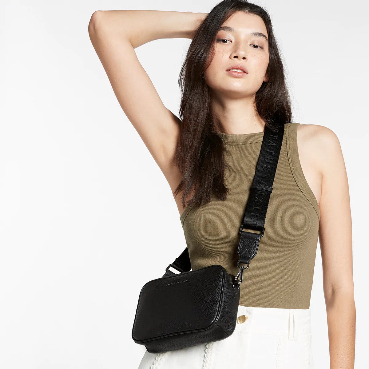 Status Anxiety Bags Status Anxiety | Plunder With Webbed Strap - Black