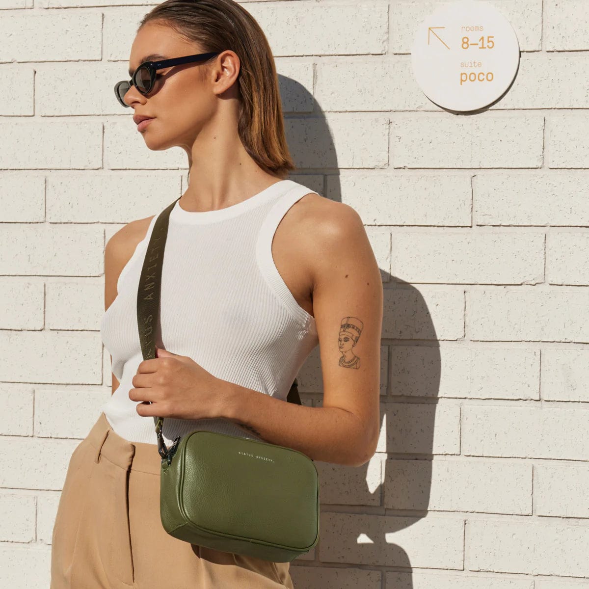Status Anxiety Bags Status Anxiety | Plunder With Webbed Strap - Khaki
