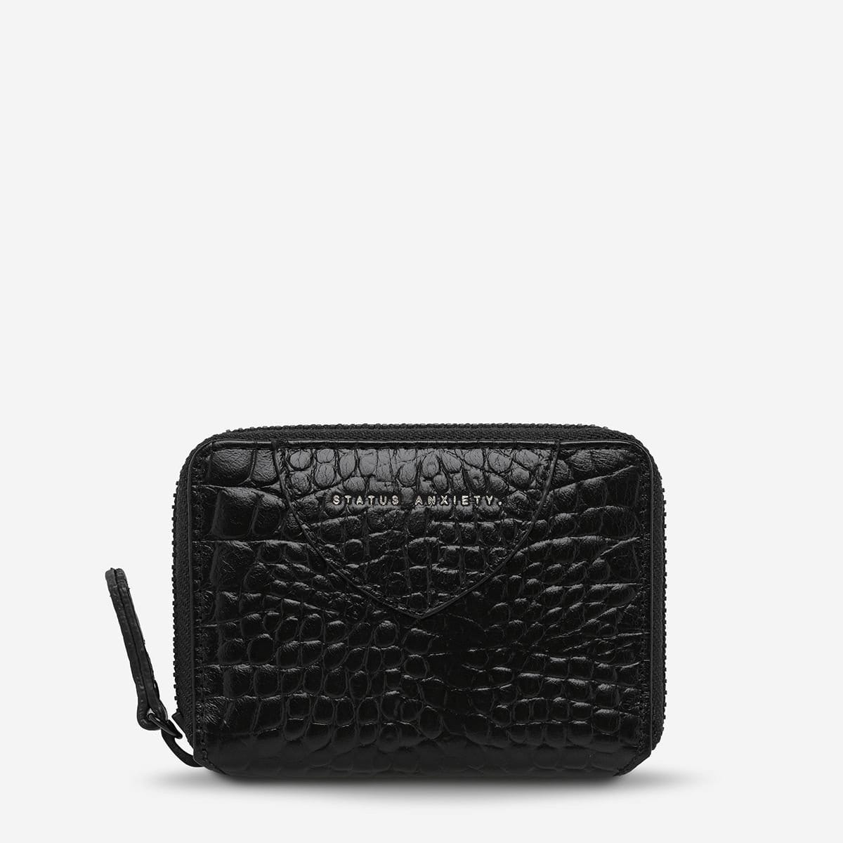 Status Anxiety Bags Status Anxiety | Wayward Wallet - Black Croc