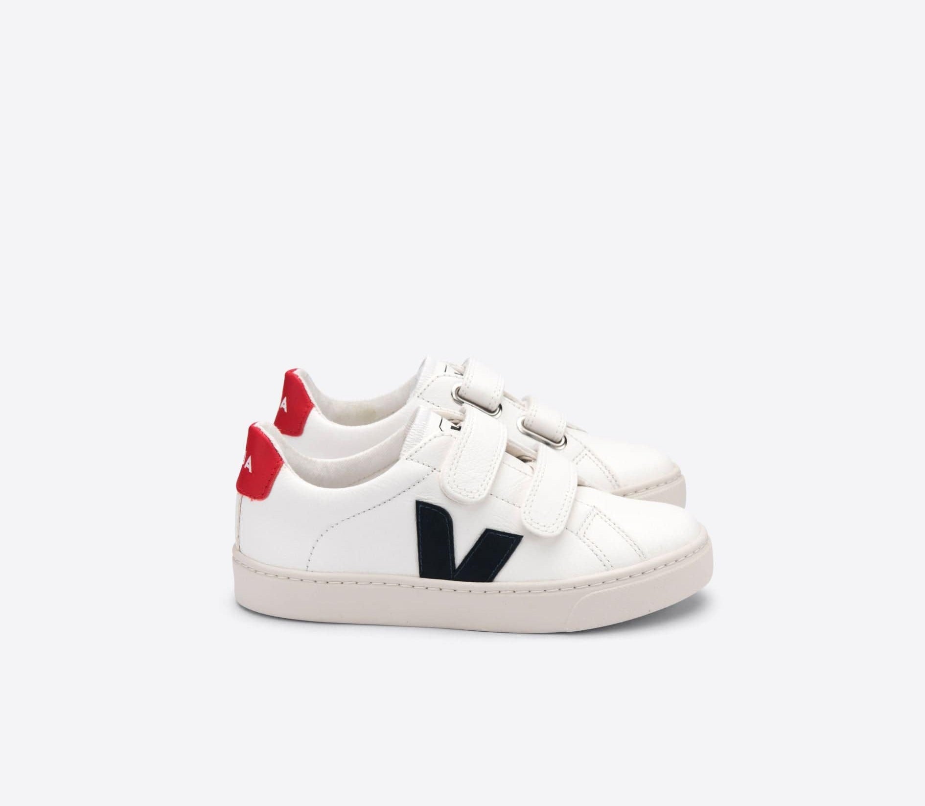 Veja Kids Veja | Kids Esplar Chromefree Leather White Nautico Pekin