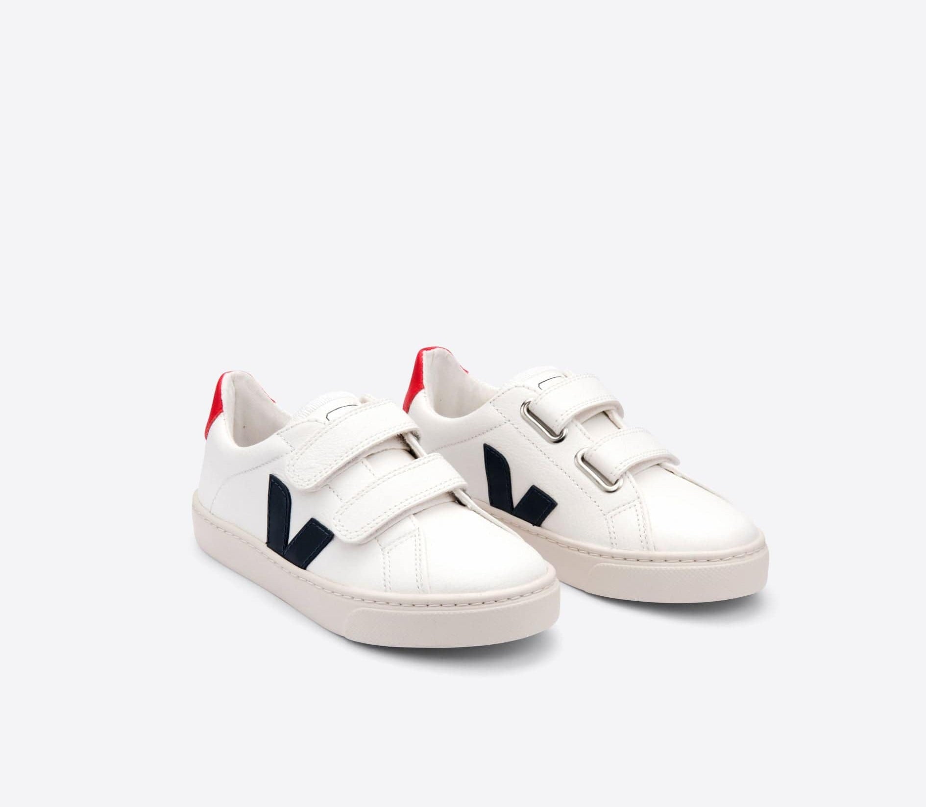 Veja Kids Veja | Kids Esplar Chromefree Leather White Nautico Pekin